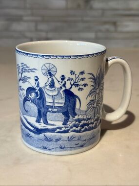 Spode Blue Room Collection Elephant 8 oz Coffee Cup / Mug